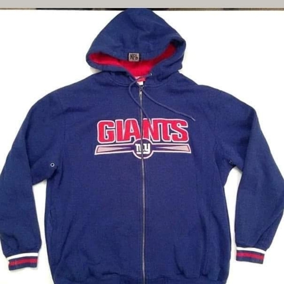 NEW NEW YORK GIANTS SWEAT SHIRT HOODIE - VINTAGE SIZE LARGE - Picture 2 of 2
